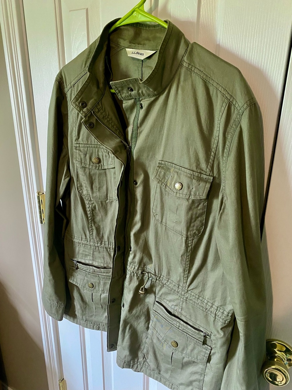 L.L. Bean Women's Olive Green Beanflex Utility Jacket (Old Style) Size XL - Picture 3 of 10